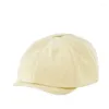 Boll Caps Design Feeling Hat Fashionable Korean Edition Warm Women's Face Liten Big Head Midje målare Spaper Children's