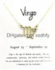 Hänge halsband ins stil minimalistisk tillbehör design sense 12 konstellation stjärntecken halsband horoskop smycken galaxbågen ast otqpl