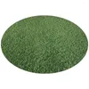 Decorative Flowers Artificial Grass Turf Indoor/Outdoor Area Rug - Soft Synthetic Mat For Pets And Gardens (23.58 Inch)