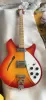 Pinnar Ric Model 330 Electric Guitar Cherry Sunburst 21 FRETS Semi Hollow Body 2 Toaster Rickecker Pickups