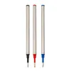 Recarga de metal g5 0.5 mm de negro / azul / rojo para la papelería de bolígrafo enrollable Escribir accesorios de lápiz liso recarga de lápiz de perlas