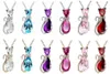 13 Color Girl Jewelry Birthday Present Söt Bow Cat Kit Halsband Kort stycke Kristalltillbehör YP072 Konst och hantverk Pendant WI8339192