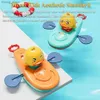 1 Kayak Duck Bath Toy Trapstring Kayak Duck Bathtub Toy Wind Rowing Duck Bathtub Toy Duck Toy Childrens Gift Y240416