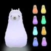 Lamps Shades Camel LED Night Light Touch Sensor Colorful Silicone Animal Light Battery Powered Bedroom Light Children and Baby Gifts Q240416