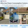 System MCCPUO 4MP WiFI Camera PIR Bewegungserkennung integriert Batterie Zuhause Sicherheit Überwachung Kamera IR Nachtsicht Tuya Smart