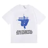 Rhude Brand Printed T Shirt Men Kobiety okrągły szyję T-shirty wiosna lato High Street Style wysokiej jakości TES