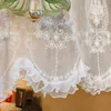 Rideau français coréen de style princesse gauze fenêtre arc arc chambre de chambre baie partie moitié