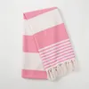 Towel 90x180cm Turkish Style Tassel Pure Cotton Striped Washcloth Soft Absoebent Blanket Breathable Bath For Beach SPA