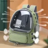 Cat Carriers Crates Houses Transparant Pet Cat Carrier BA Outdoor Travel Backpack voor katten kleine dos ademende kat carryin ba huisdier benodigdheden l49