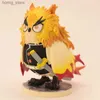 Figury zabawek akcji 10 cm Demon Slayer Kimetsu No Yaiba Gk Owl Cos Rengoku Kyoujurou Figures Model Y240415