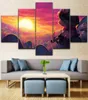 Canvas Print Painting Wall Art League Of Legends Game Poster 5 pezzi Landscape Field Fungo Sunset Teemo Picture per bambini Room7984746