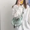 Axelväskor japanska harajuku chic slips färgad duk väska kvinnlig koreansk tjej student messenger singel casual designer dumpling