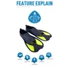 Comfort Swimming Fins Unisex Flexible Submersible Foot Adjustable Professional Scuba Diving for Adult Kids Equipment 240410