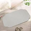 Mattor Diatomaceous Earth Shower Mat Portable Bath Stone Absorbering Non Slip Badrum Moderna verktyg