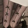 Sexy sokken Japanse lolita zwarte sexy bowknot vissen net sokken poot kous meisjes dames broek panty's vintage nachtclub lengte panty 240416