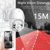 Sistema EVKvo 4K 8MP 4G SIM Câmera externa AI Ai Rastreamento Humano PTZ Câmera de vigilância de segurança colorido Night Vision IP Câmera ICSEE Alexa