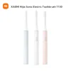 Produtos originais Xiaomi mijia t100 escova de dentes elétrica impermeabilizada água USB escova de dente elétrica ultrassônica de dentes recarregável