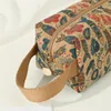 DHL120pcs Cosmetic Bags Cork Leather Geometry Fish Printing Large Capacity Protable Solid Travel Storage Bag