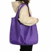 Navire à goutte rapide 2022 Portable Sac de boutique de pliage respectueux de l'environnement sac à main réutilisable pour le fourre-tout de la poche d'épicerie R58S #