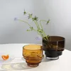 Vases Furniture Nordic Transparent Hydroponic Glass Small Vase Ins Dining Table Porch Bedroom Living Room Decorations
