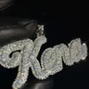 Hip Hop Hop VVS VVS MOISSANITE PENDANT STERLING SIER DAY GOLD NUMBER91 LETTERE ICE OUT DIAMANDO DI PENDANTE Diamond