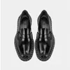 Sapatos casuais Design da marca Supotos de couro genuínos Mulheres 2024 Spring Soled Soled Sold