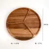 Пластины Acacia Wood в японском стиле высокая эстетическая ценность творческая домашняя посуда