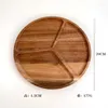 Plates Acacia Wood Japanese Style High Aesthetic Value Creative Home Tableware