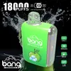 BANG ORIGINE BANG 9K 18K Pulse Penna di vaporizzazione usa e getta 0% 2% 3% 5% di resistenza 20 ml di vapore POD pre-riempito