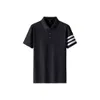 Polos de manga corta para hombres Ligero de lujo e informal Summer nuevo Camiseta de solapa de manga corta para hombres sueltos y modernos para la moda superior