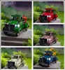 Retro Style Solar Pickup Truck Garden Ornaments Flower Pot With Car Light Yard Home Decoration Outdoor Garten Gift Party Favor2217465