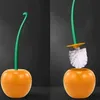 Red Toilet brush toilet holder bathroom accessories Creative Lovely Cherry Shape Lavatory Brush Toilet Brush Holder Set 240416