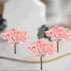 Dekorativa blommor Arkitektoniska trädmodell Flower Centerpieces For Tables Faux Cherry Blossom Prop Artificial Trees Plast Succulent