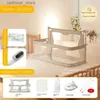 Baby Cribs Baby Crib Baby Middle Newborn Barn Bed Multifunktionell Portable Guardrail Dual-Aburpose Small L416