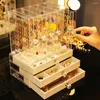 Schmuckbeutel Acrylkasten Organizer Exquisites Display Luxus transparenter europäischer Stil Speicherverpackung