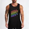 Herrtankstoppar Rainbow Dice Set Tabletap RPG Gaming Top Gym Men Vest för