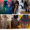 Femmes Punk Puffy Ruffle Tutu Buste Skirts Sexy Steampunk Cocktail Party Tie-on Overskirt Gothic Tulle Jupe pour femme 240416