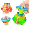 4D Beyblades worka okrągłe świetliste zabawki muzyka obrotowa groro fidget spinner wirujący top zabawki losowy kolor zabawki dla dzieci prezentsl2404