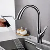 Küchenarmatur Premium Grey Pull-Wasserhahn-hochwertiger grenzüberschreitender Einzelhebel- und Kaltwasserhahn 866114