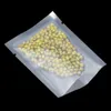 100Pcs Clear Nylon Vacuum Bag Open Top Heat Seal Tear Notch Sugar Plastic Nut Bean Spice Dog Food Tea Storage Pouches 240408