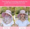 Geniş Memlu Şapkalar Kadın UV Koruma İşi Gölge Şapka Güneş Kapağı Balıkçı Güneşlik Kovası