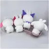 Animali di peluche di peluche imbottiti graziosi coniglio da 8 pollici con frutta p giocattolo kawaii pp cotone cuscino da regalo bambola per bambini giocattoli per bambini consegna goccia g ot7ra