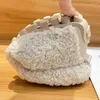 Casual Shoes 2024 Women Winter Warm Outdoor Plush Design Luxury Lambswool Loafers Cotton Comfy Curly Sheep Fur Flats