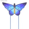 Yongjian Crystal Butterfly Kite Beautiful Blue Kite na świeżym powietrzu zabawne zabawki latawcze dla dzieci na świeżym powietrzu