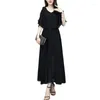 Party Dresses Women 2024 Summer Dress Plus Weight 200kg Fat Mm Chiffon Fashionable And Slim Long A1202
