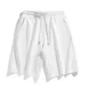100% Pure Cotton Sports Pants Shorts Unisex Loose Casual Comfortable Running Solid Color Five Piece Mens