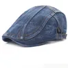 أزياء جديدة الصيف الدنيم بيريتس قبعة للرجال النساء غسل الدنيم قبعة للجنسين جينز القبعات 6pcslot3188772