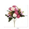 Decoratieve bloemen 1 Bunch Home Party Decor Wedding Fake Bouquet Silk Simulated Birthday Decoration