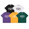 24SS Мужская дизайнерская футболка хлопковые венок улицы повседневные летние шорты с коротким рукавом свободные спортивные костюмы S-xl