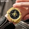 손목 시계 Sanda Top Brand Sports Men 's Watches 야외 군사 석영 시계 남자 방수 손목 시계를위한 방수 손목 시계 시계 remlogios masculino